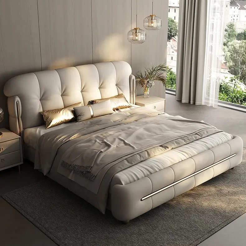 Giường ngủ bọc da hiện đại cao cấp - SP12565 2 Giường ngủ bọc da hiện đại cao cấp - SP12565 - Ảnh 2