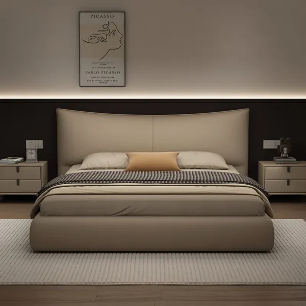 Giường Ngủ Bọc Da Hiện Đại Tối Giản - SP12688