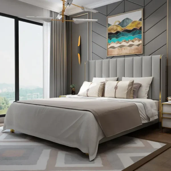 Giường Ngủ Bọc Da Thanh Lịch - SP13438 11 giuong ngu boc da thanh lich sp13438 3