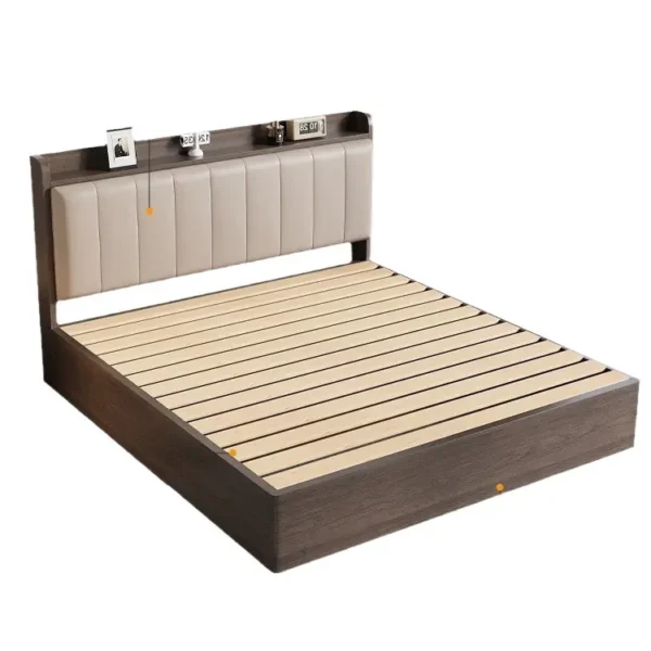 Giường Ngủ Gỗ Bọc Da Thiết Kế Kệ Đầu Giường Hiện Đại - SP13428 8 giuong ngu boc da thiet ke ke dau giuong hien dai sp13428 3