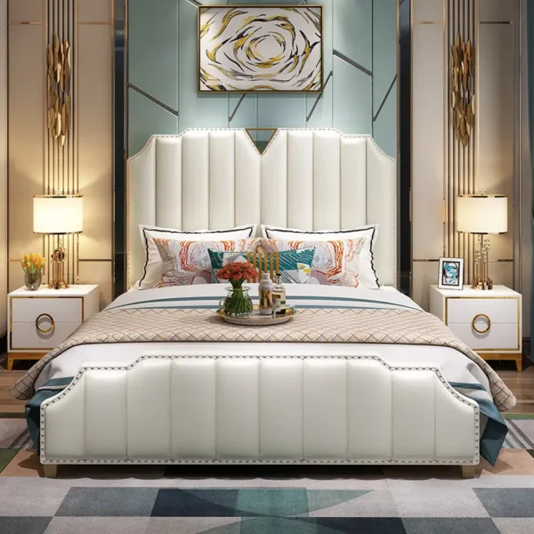 Giường Ngủ Bọc Da Thiết Kế Sang Trọng - SP13488