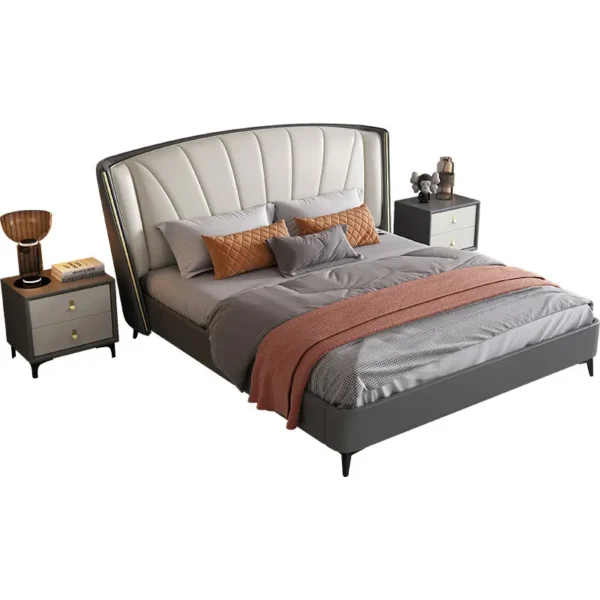 Giường Ngủ Bọc Da Thiết Kế Tân Cổ Điển - SP13483 7 giuong ngu boc da thiet ke tan co dien sp13483 2