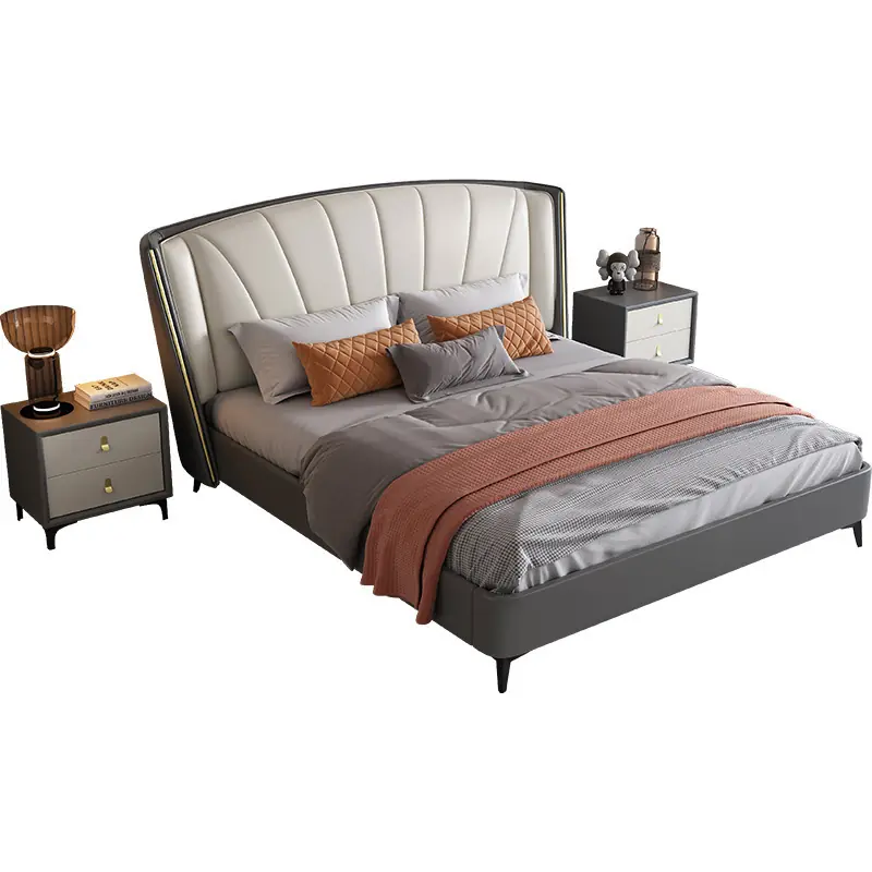 Giường Ngủ Bọc Da Thiết Kế Tân Cổ Điển - SP13483 9 giuong ngu boc da thiet ke tan co dien sp13483 2