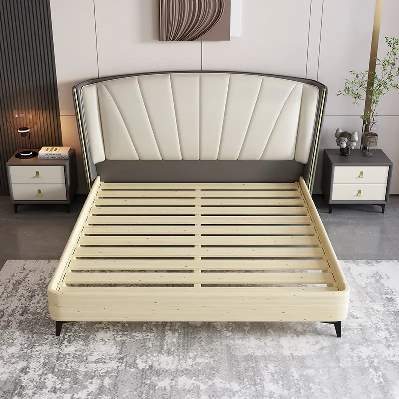 Giường Ngủ Bọc Da Thiết Kế Tân Cổ Điển - SP13483 8 giuong ngu boc da thiet ke tan co dien sp13483 3