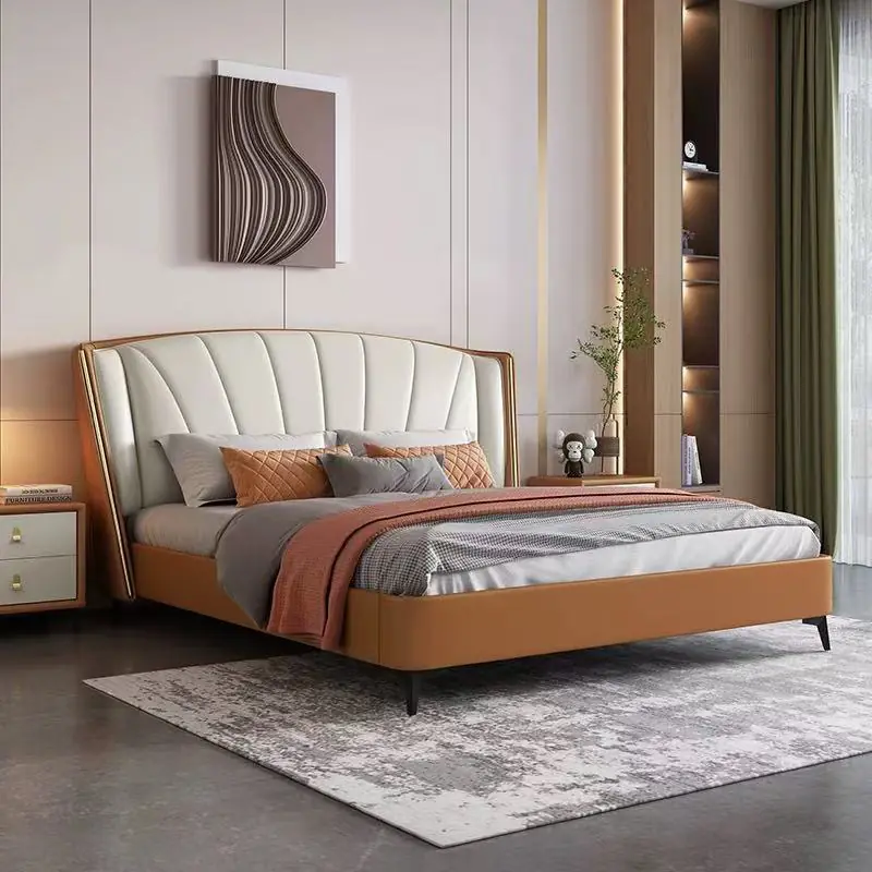 Giường Ngủ Bọc Da Thiết Kế Tân Cổ Điển - SP13483 1 Giường Ngủ Bọc Da Thiết Kế Tân Cổ Điển - SP13483