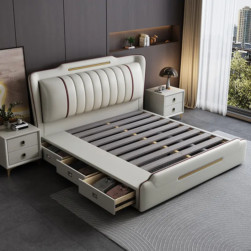 giuong ngu boc da vien ma vang cao cap sp13568