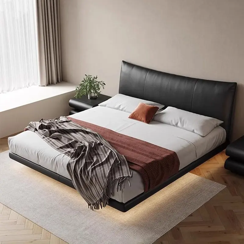 Giường Ngủ Da Thấp Sàn Khung Sắt Thiết Kế Hiện Đại - SP12888 6 Giường Ngủ Da Thấp Sàn Khung Sắt Thiết Kế Hiện Đại - SP12888 - Ảnh 6