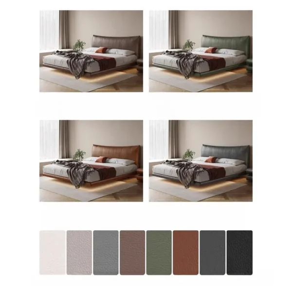 Giường Ngủ Da Thấp Sàn Khung Sắt Thiết Kế Hiện Đại - SP12888 11 giuong ngu da thap san khung sat thiet ke hien dai sp12888 3