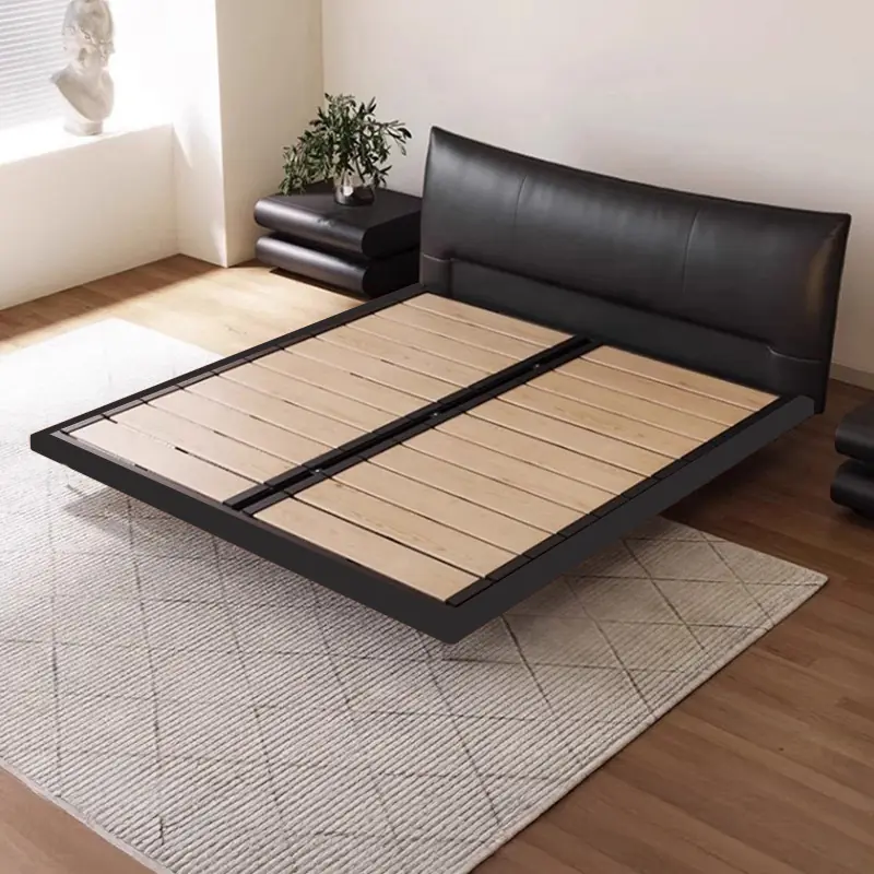 Giường Ngủ Da Thấp Sàn Khung Sắt Thiết Kế Hiện Đại - SP12888 4 Giường Ngủ Da Thấp Sàn Khung Sắt Thiết Kế Hiện Đại - SP12888 - Ảnh 4