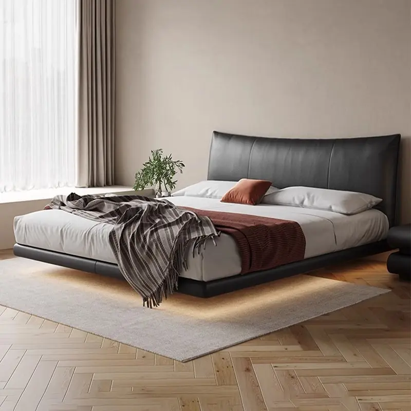 Giường Ngủ Da Thấp Sàn Khung Sắt Thiết Kế Hiện Đại - SP12888 2 Giường Ngủ Da Thấp Sàn Khung Sắt Thiết Kế Hiện Đại - SP12888 - Ảnh 2