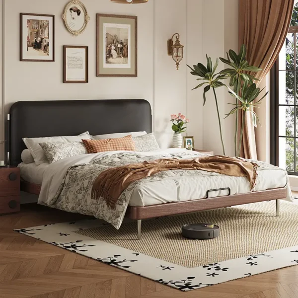 Giường Ngủ Gỗ Bọc Da Cao Cấp - SP12588 5 giuong ngu go boc da cao cap sp12588 1