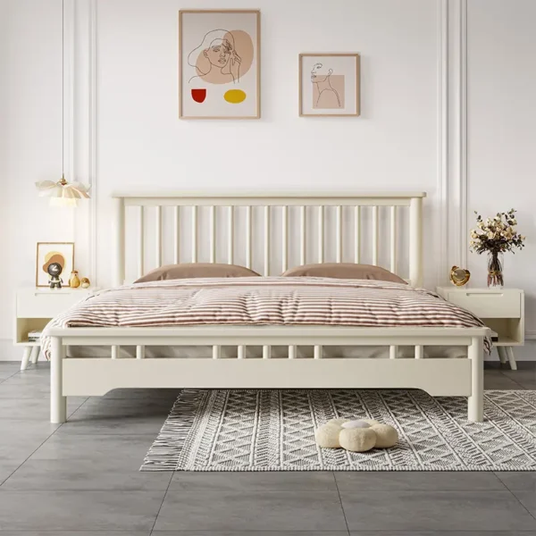 Giường Ngủ Gỗ MDF Dáng Nan Thiết Kế Bắc Âu Hiện Đại - SP12623