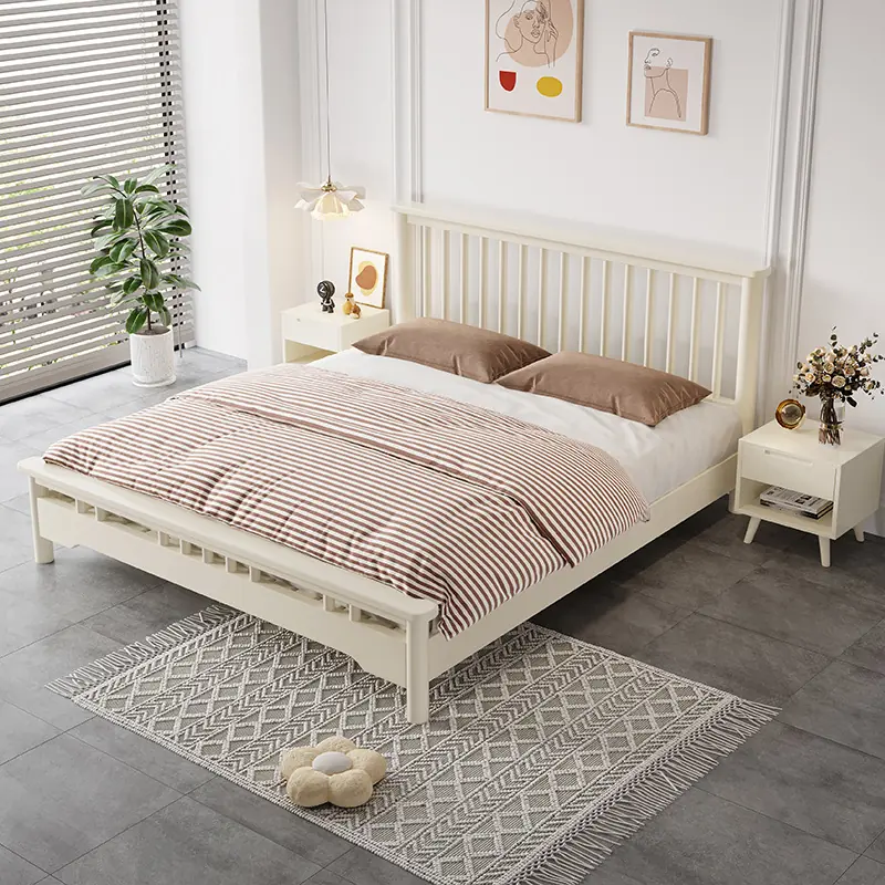 Giường Ngủ Gỗ MDF Dáng Nan Thiết Kế Bắc Âu Hiện Đại - SP12623 2 Giường Ngủ Gỗ MDF Dáng Nan Thiết Kế Bắc Âu Hiện Đại - SP12623 - Ảnh 2