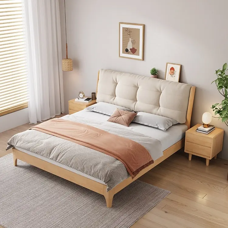 Giường Ngủ Gỗ MDF Đầu Giường Bọc Nệm Da Hiện Đại - SP12607 2 Giường Ngủ Gỗ MDF Đầu Giường Bọc Nệm Da Hiện Đại - SP12607 - Ảnh 2