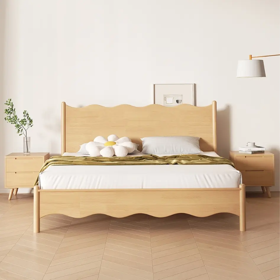 Giường Ngủ Gỗ MDF Thiết Kế Uốn Sóng Thanh Lịch - SP12617 1 Giường Ngủ Gỗ MDF Thiết Kế Uốn Sóng Thanh Lịch - SP12617