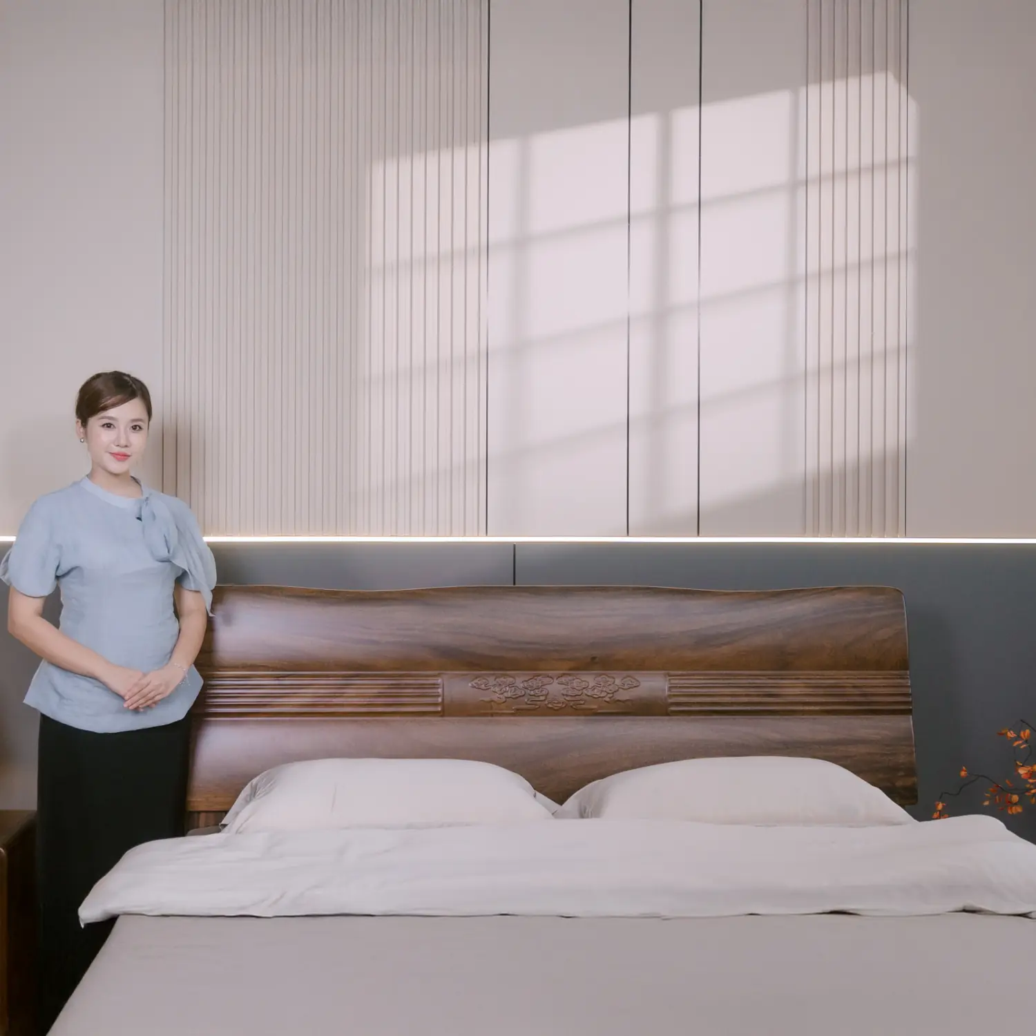 Giường Ngủ Gỗ Nam Phi Sang Trọng Cao Cấp - SP13502 4 giuong ngu go nam phi sang trong cao cap sp13502 1