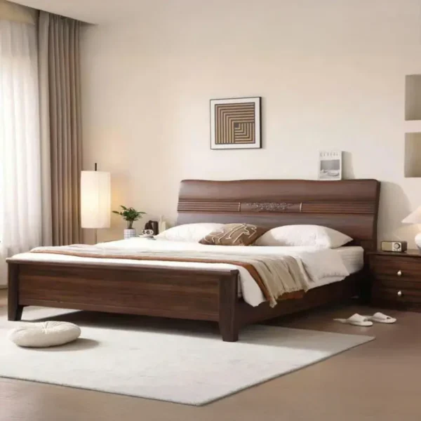 Giường Ngủ Gỗ Nam Phi Sang Trọng Cao Cấp - SP13502