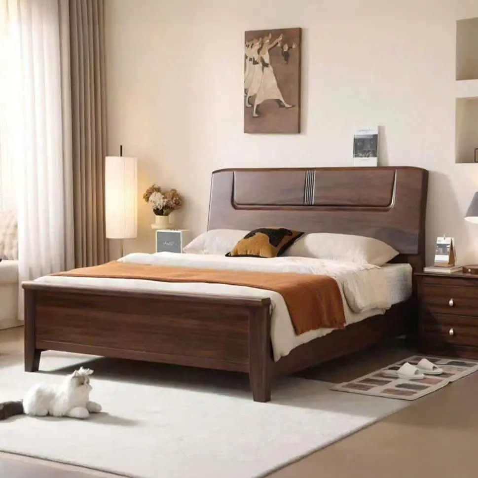 Giường Ngủ Gỗ Nam Phi Sơn Màu Óc Chó Cao Cấp - SP13505 1 Giường Ngủ Gỗ Nam Phi Sơn Màu Óc Chó Cao Cấp - SP13505