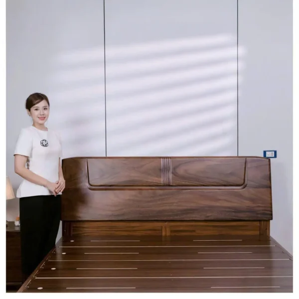 Giường Ngủ Gỗ Nam Phi Sơn Màu Óc Chó Cao Cấp - SP13505 10 giuong ngu go nam phi son mau oc cho cao cap sp13505 4