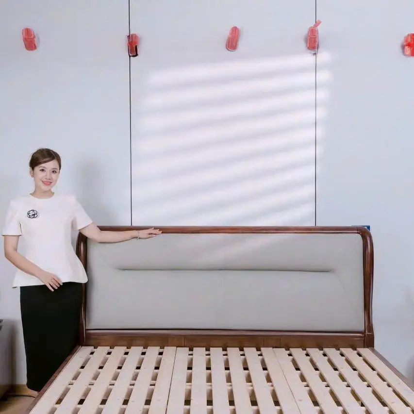 Giường Ngủ Gỗ Sofa Bọc Da Cao Cấp - SP13539 5 giuong ngu go sofa boc da cao cap sp13539