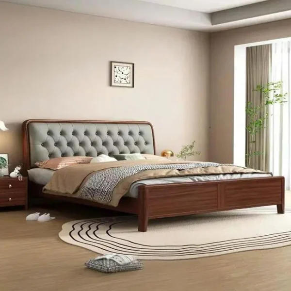 Giường Ngủ Gỗ Sofa Thiết Kế Thanh Lịch - SP13519