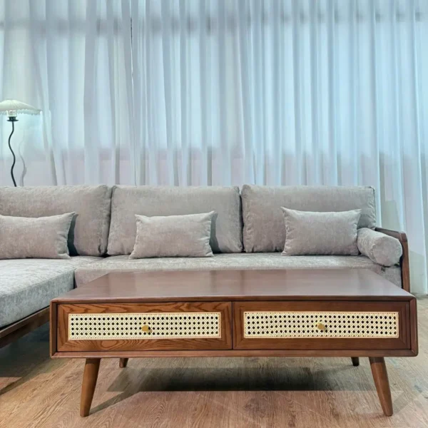 SOFA GÓC GỖ TẦN BÌ PHỐI NAN MÂY BỌC VẢI NỈ CAO CẤP - SP13622 8 sofa goc go tan bi phoi nan may boc vai ni cao cap sp13622 6