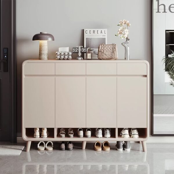 Tủ Giày Gỗ Hiện Đại Bo Góc Cao Cấp - SP13760