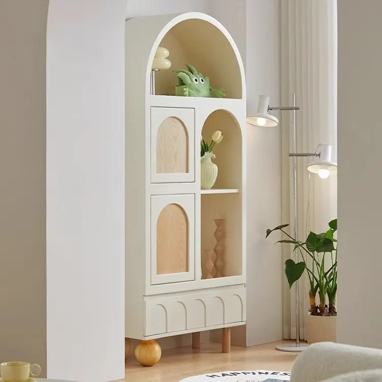 Tủ gỗ trang trí hoạ tiết dễ thương thanh lịch sp12962