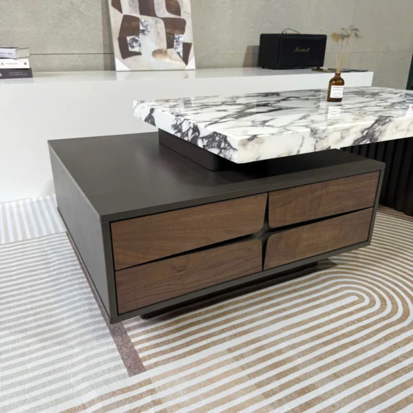 Bàn Trà Mặt Đá Nhập Khẩu Phối Gỗ Cao Cấp Sang Trọng - SP14357 10 ban tra mat da nhap khau phoi go cao cap sang trong sp14357 2