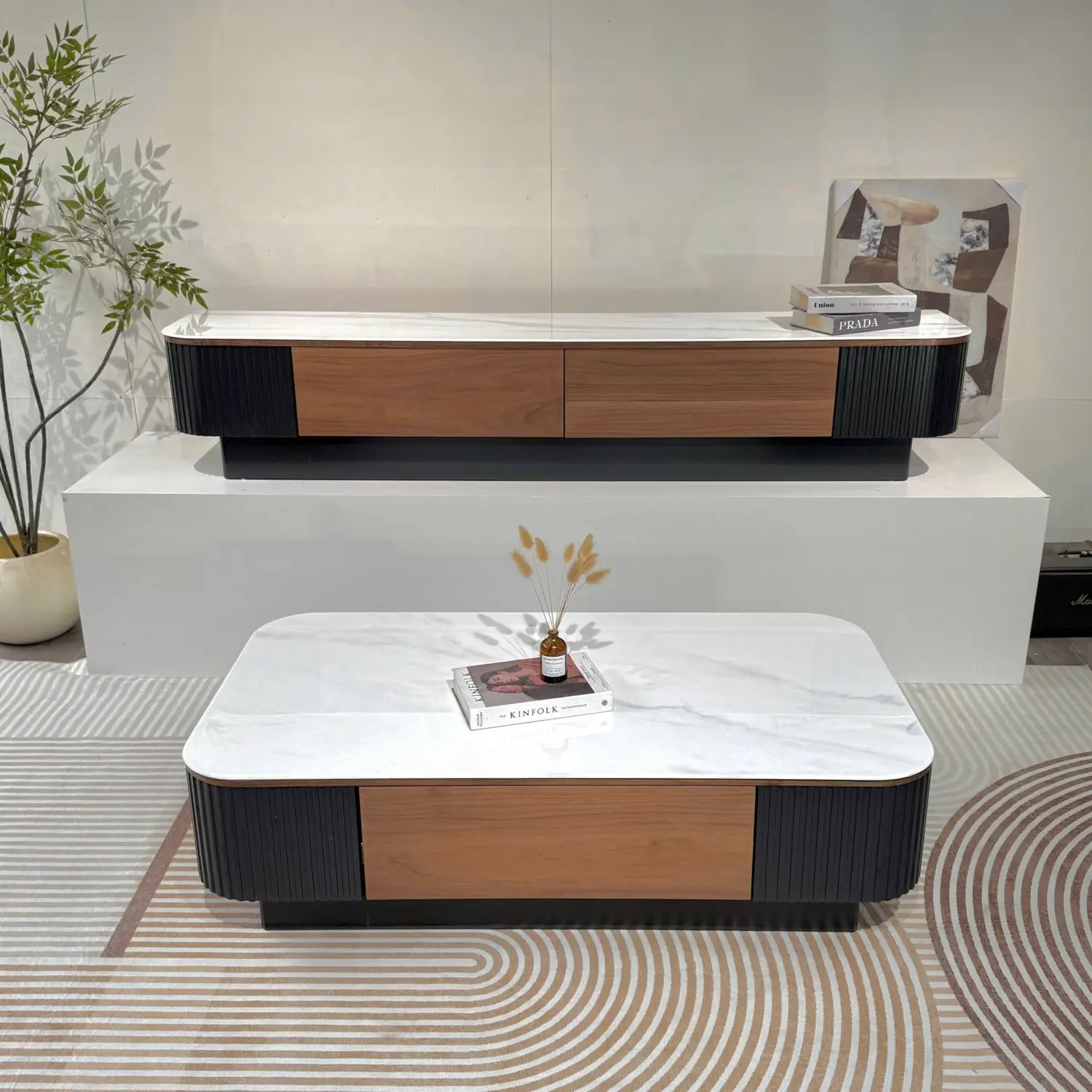 Bàn Trà Mặt Đá Phối Gỗ Hiện Đại Sang Trọng - SP14336 10 ban tra mat da phoi go hien dai sang trong sp14336 4