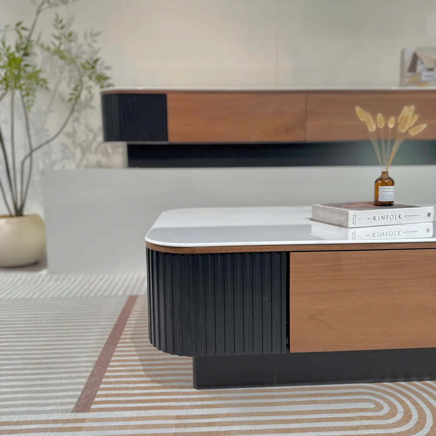 Bàn Trà Mặt Đá Phối Gỗ Hiện Đại Sang Trọng - SP14336 14 ban tra mat da phoi go hien dai sang trong sp14336