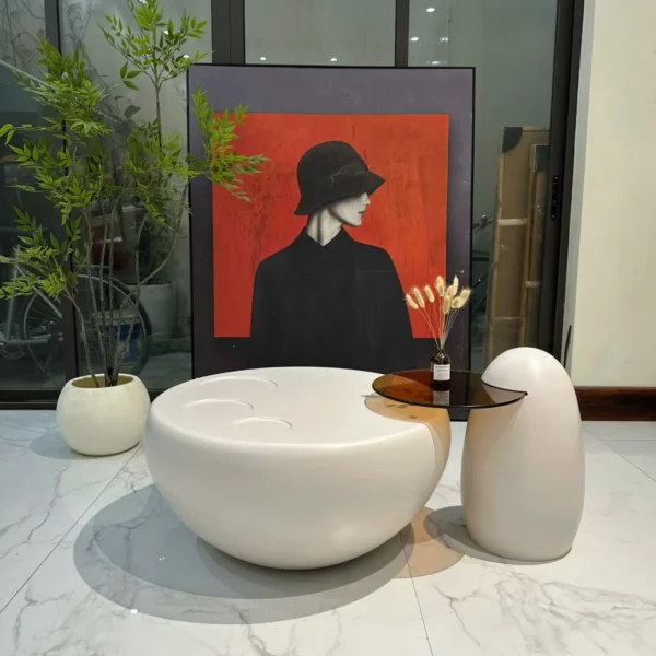 Bàn Trà Tròn Decor Sang Trọng Hiện Đại - SP14415