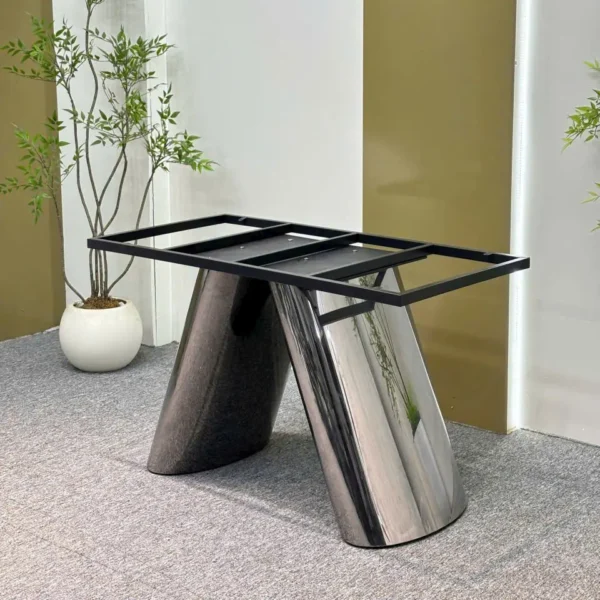 bo ban an 6 ghe mat da chan tru nghieng cao cap sp14720