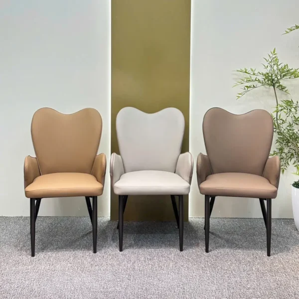 Ghế Ăn Bọc Da Tựa Lưng Cao Bo Góc Thanh Lịch - SP14268