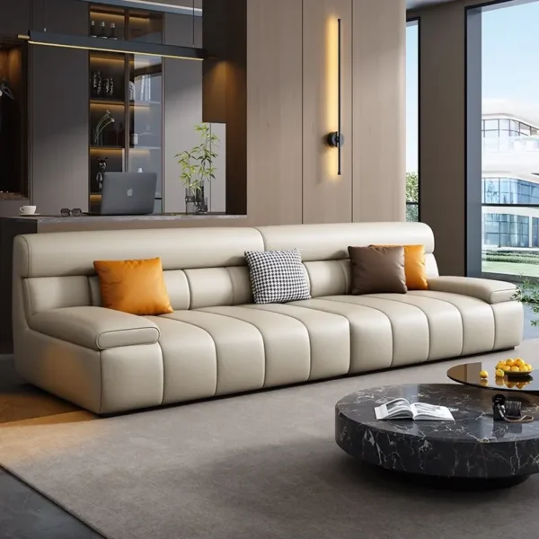 Ghế Sofa Bọc Da Phong Cách Hiện Đại - SP14556