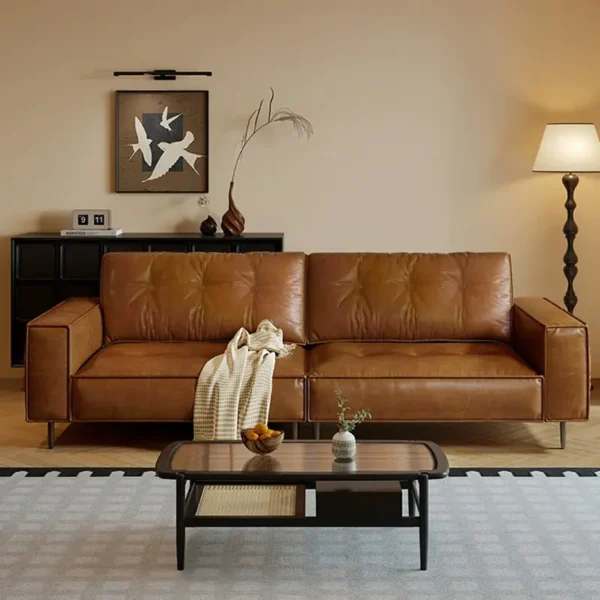 Ghế Sofa Bọc Da Phong Cách Tân Cổ Điển Cao Cấp - SP14940