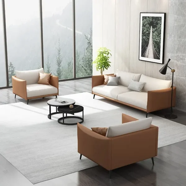 Ghế Sofa Bọc Da Thiết Kế Nhỏ Gọn Thanh Lịch - SP14147 5 ghe sofa boc da thiet ke nho gon thanh lich sp14147 1