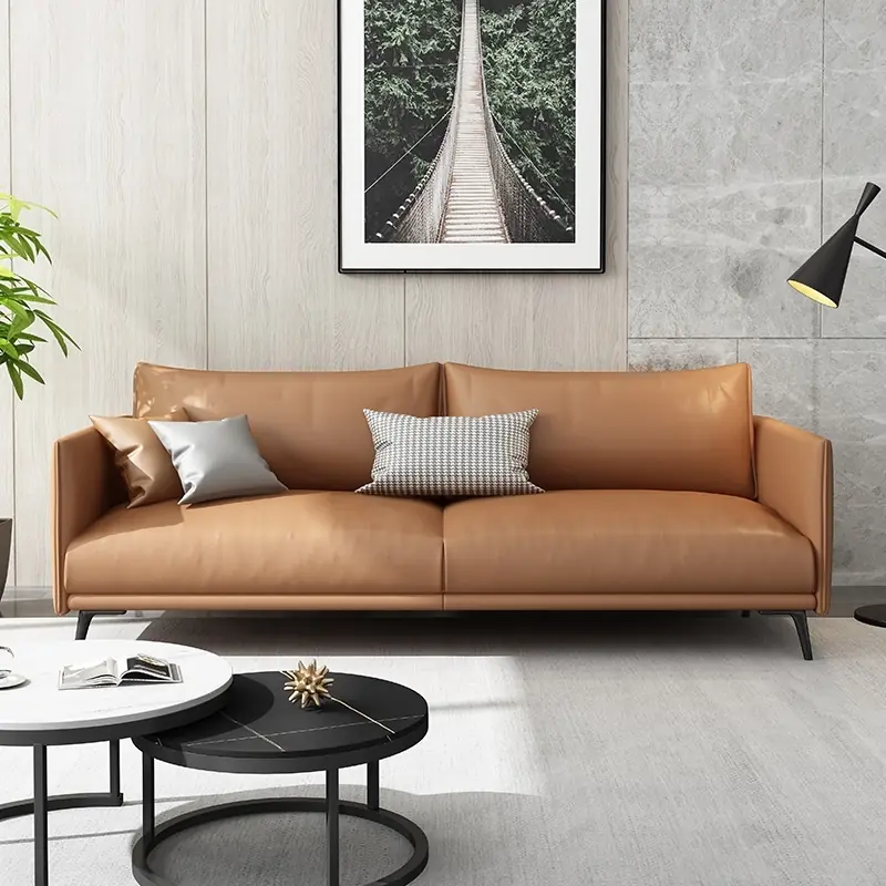 Ghế Sofa Bọc Da Thiết Kế Nhỏ Gọn Thanh Lịch - SP14147 6 ghe sofa boc da thiet ke nho gon thanh lich sp14147 2