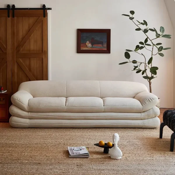 Ghế Sofa Bọc Vải Dáng Bệt 3 Tầng Hiện Đại Cao Cấp - SP14104
