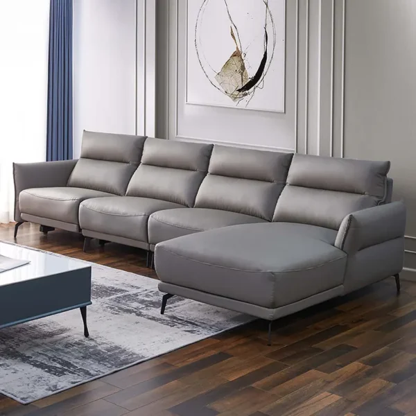 Ghế Sofa Góc Chữ L Bọc Da Hiện Đại - SP14959