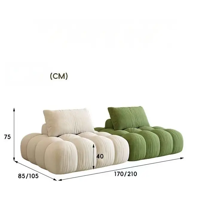 Ghế Sofa Lười Bông Gòn Form Mây Tầng Không Chân Êm Ái - SP14055 9 ghe sofa luoi bong gon form may tang khong chan em ai sp14055 2