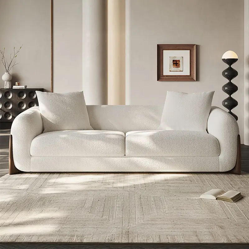 Ghế Sofa Vải Cao Cấp 3 Chỗ Form Bo Tròn Tinh Tế - SP14085 6 ghe sofa vai cao cap 3 cho form bo tron tinh te sp14085 3