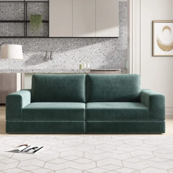 Ghế Sofa vải Form Vuông Đơn Giản Hiện Đại - SP14173