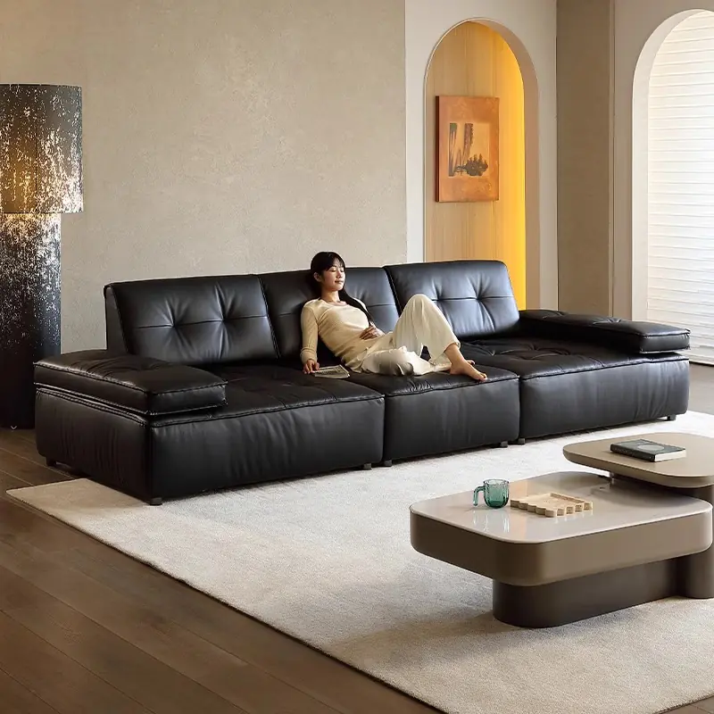 Ghế Sofa Văng Bọc Da Hiện Đại Cao Cấp - SP14450 9 ghe sofa vang boc da hien dai cao cap sp14450 2
