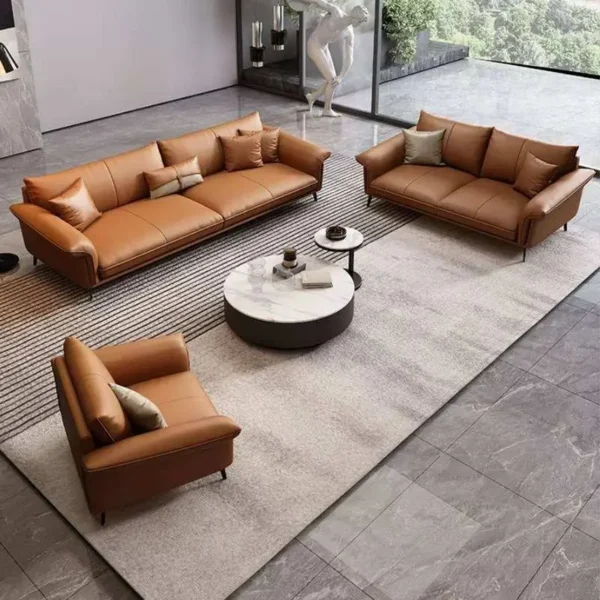 Ghế sofa văng bọc da hiện đại - SP14163 10 ghe sofa vang boc da hien dai sp14163 1