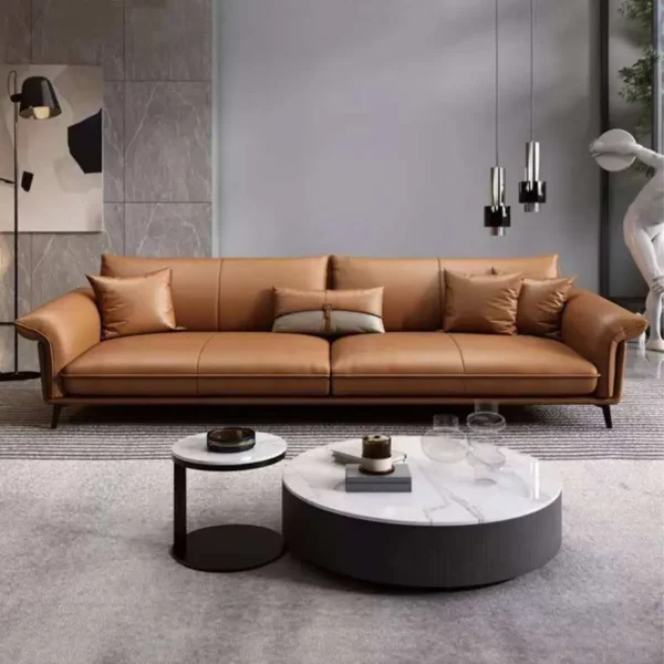 Ghế sofa văng bọc da hiện đại - SP14163