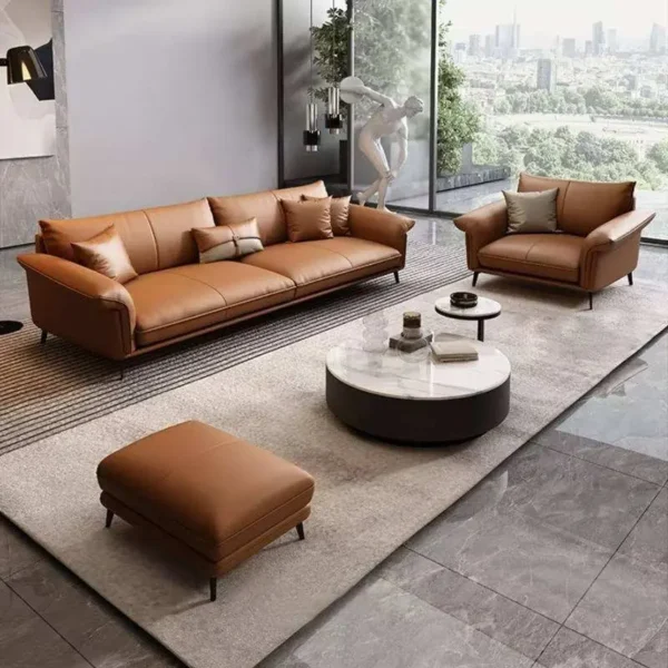 Ghế sofa văng bọc da hiện đại - SP14163 11 ghe sofa vang boc da hien dai sp14163