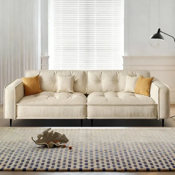 Ghế Sofa Văng Bọc Vải Chân Cao Thiết Kế Hiện Đại - SP14911