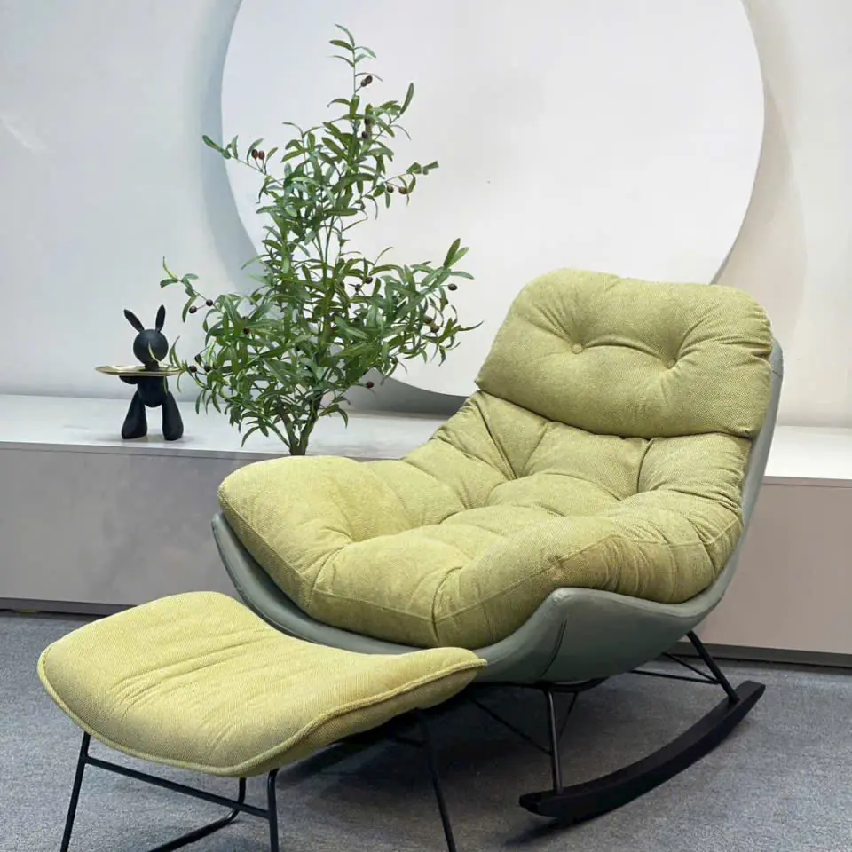 Ghế Thư Giãn Bọc Vải, Da Trụ Xoay Cao Cấp - SP14199 9 ghe thu gian boc vai da tru xoay cao cap sp14199 2