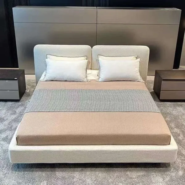 Giường Ngủ Bọc Vải Cao Cấp Đầu Giường Đôi Sang Trọng - SP14869